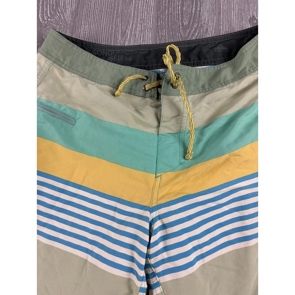 Patagonia Mens Board Shorts Swim Trunks Size 29 Striped Inseam 8